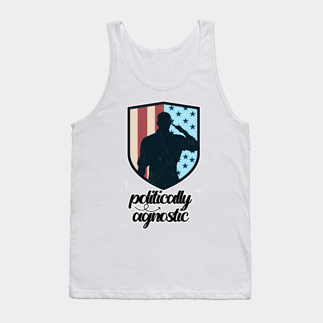 Politically Agnostic Tank Top by nextneveldesign